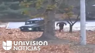 El dramático momento en que un soldado desertor escapa de Corea del Norte