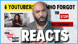 AnxietyFIlledActor, AMAZAED: Youtubers Who Forgot To Stop Recording!  (SSSniperwolf, MrBeast)