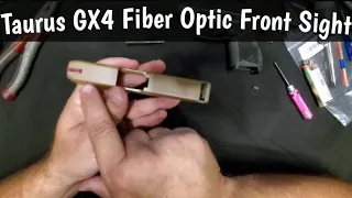 Taurus GX4 Lakeline Fiber Optic Front Sight Install - Great Budget Upgrade Under $20