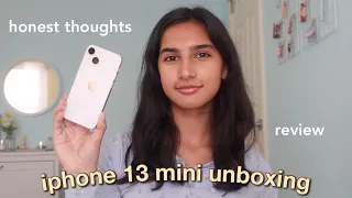 new iphone 13 mini unboxing and set up 2021!