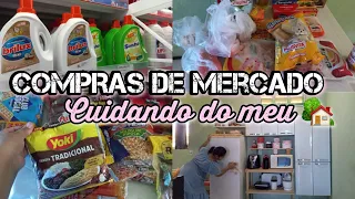 COMPRAS DO MÊS JULHO | LIMPEI E ORGANIZEI OS ARMARIOS DA COZINHA