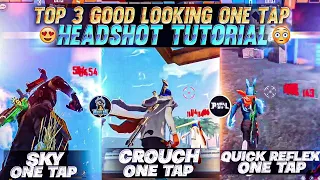 Tutorial - Top 5 Good Looking ONETAP Headshot Like Legends 🔥😳 | New One tap Headshot Tips & Tricks