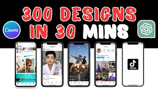How to Bulk Create Social Media Posts With ChatGPT and Canva - 300 Designs In Less Than 30 Minutes