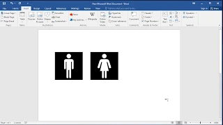 How to insert Mens and Womens symbols in Word