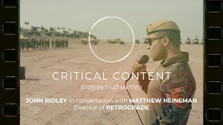 Retrograde | Critical Content 2023 | Director Matthew Heineman in Conversation with John Ridley