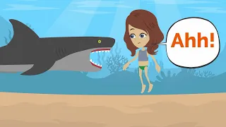 Deutsch lernen | Mia wird vom Hai angegriffen