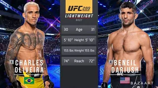 CHARLES OLIVEIRA VS BENEIL DARIUSH FULL FIGHT UFC 289