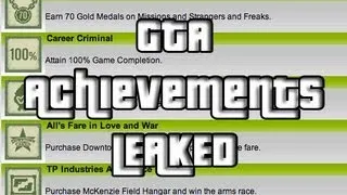 GTA 5 Achievements/ Trophies LEAKED Veteran Gamers