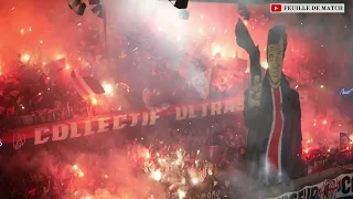 The incredible tifo of PSG Milan enhanced by the music of the Champions League!