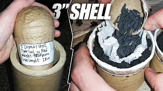 Making & Shooting Gorgeous 3 INCH Firework Shell [Willow to Red]