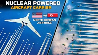 Lockheed CL-1201 Aircraft Carrier Vs The North Korean Air Force Mig-29 Fulcrum V F-22 Raptor | DCS |