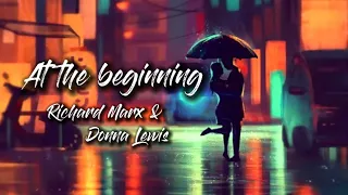 At the beginning - Richard Marx & Donna Lewis (lyrics) #lovesong #richardmarx #donnalewis