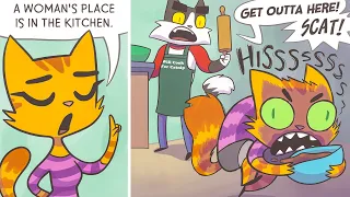 NEW Funny Cats Family Comic Part 63 - A Woman's Place (Litterbox Comics Dub)