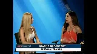 23.07.2014 H Ιωάννα Νεράτζου ( Personal Trainer ) στη Ζougla Tv