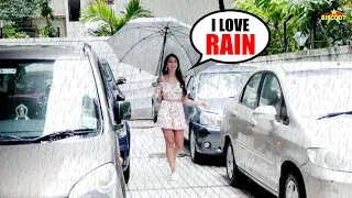 Nora Fatehi Enjoying Mumbai Rains with JOHN ABRAHAM'S O SAKI SAKI RE