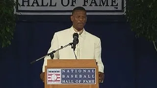 Henderson gives his Hall of Fame induction speech