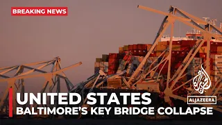 Two pulled from water after bridge hit by ship in Baltimore collapse