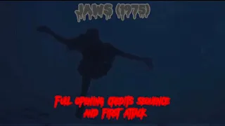 Jaws (1975)  Full opening credits sequence and first attack