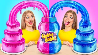 Pink VS Blue Cake Decorating Challenge | Edible Battle by Multi DO Challenge