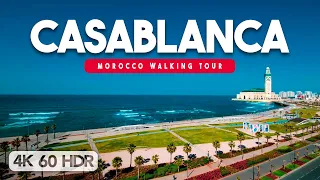 🇲🇦 Along La Corniche - Casablanca, Morocco Walking Tour - 4K 60FPS HDR