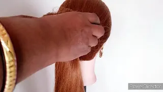 Latest bridal hairstyle tutorial ll messy bridal bun ll front variation ll