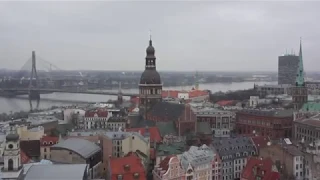 The view from the St. Peter's Church, Riga. Latvia