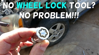 HOW TO REMOVE WHEEL LOCKS WITHOUT A KEY TOOL