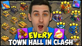 Playing EVERY Town Hall in the SAME WAR! Can I Win?