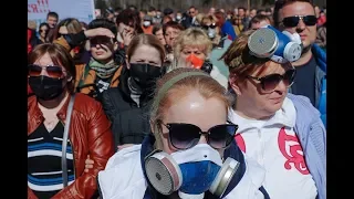 Митинг в Волоколамске против полигона «Ядрово»