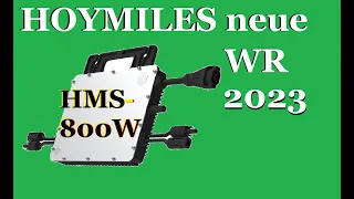 Hoymiles bringt neue Wechselrichter auch ohne Cloud ab Herbst 2023 HMS 800W Nulleinspeisung PV-Solar