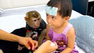 Monkey Kaka's Concern: Dealing with a Sick Diem and Runny Nose