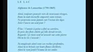 Alphonse de Lamartine -- Poème 'Le Lac' récité par Maria Casarès.