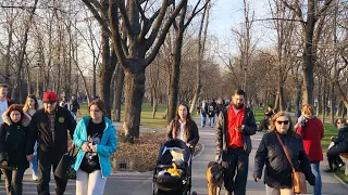 Romania🇷🇴has the most BEAUTIFUL women in the WORLD💃🏼|Walk on Bucharest Romania  2023 | Sunday night🔥