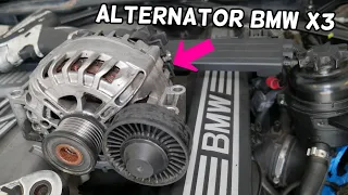 BMW X3 ALTERNATOR REPLACEMENT REMOVAL