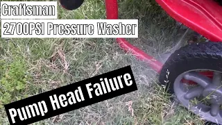 Craftsman 2700PSI Pressure Washer: Pump Head Replace