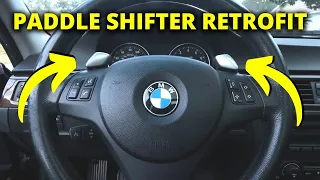 How to: Retrofit Paddle Shifters on Your BMW! (EASY E90 MOD)