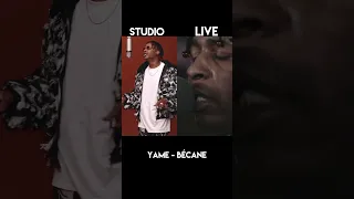 yame Bécane studio version vs live performance