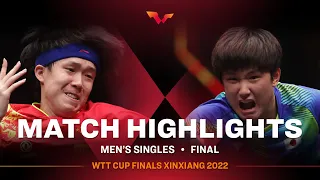 Highlights | Tomokazu Harimoto vs Wang Chuqin | MS Final | WTT Cup Finals XinXiang 2022