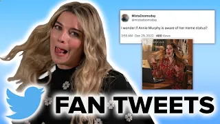 Annie Murphy Reacts to Fan Tweets
