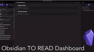 Track Books To Read in Obsidian