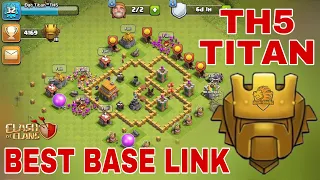 MẪU BASE Game Thủ Việt Nam TH5 Đầu Tiên LEO RANK TITAN Clash of clans | Akari Gaming