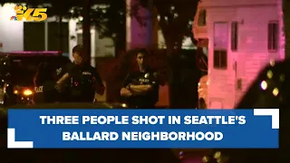 Three people shot in Seattle's Ballard neighborhood