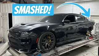Rebuilding a Dodge Hellcat!! It’s smashed!!