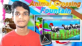 How to Make Animal Crossing Fountain Animation in Prisma 3D || Make 3D Animal Cartoon Videos