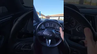 Impressive INFINITI Q60 REDSPORT 400 ACCELERATION! 0-60 with paddle shifters