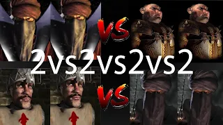 2 WAZIRS VS 2 PIGS VS 2 SHERIFFS VS 2 CALIPHS | Stronghold Crusader Ai Battle