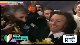 Compilation of commentators' reactions to their countries' victories in Eurovision (1968-2024)