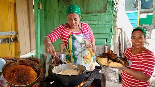Arepa de Maiz estilo sureño, Comida dominicana del campo