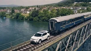 Land Rover Discovery Sport pulling a train ॥ The Power of Land Rover