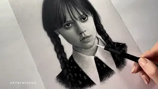 Drawing Wednesday Addams | Jenna Ortega